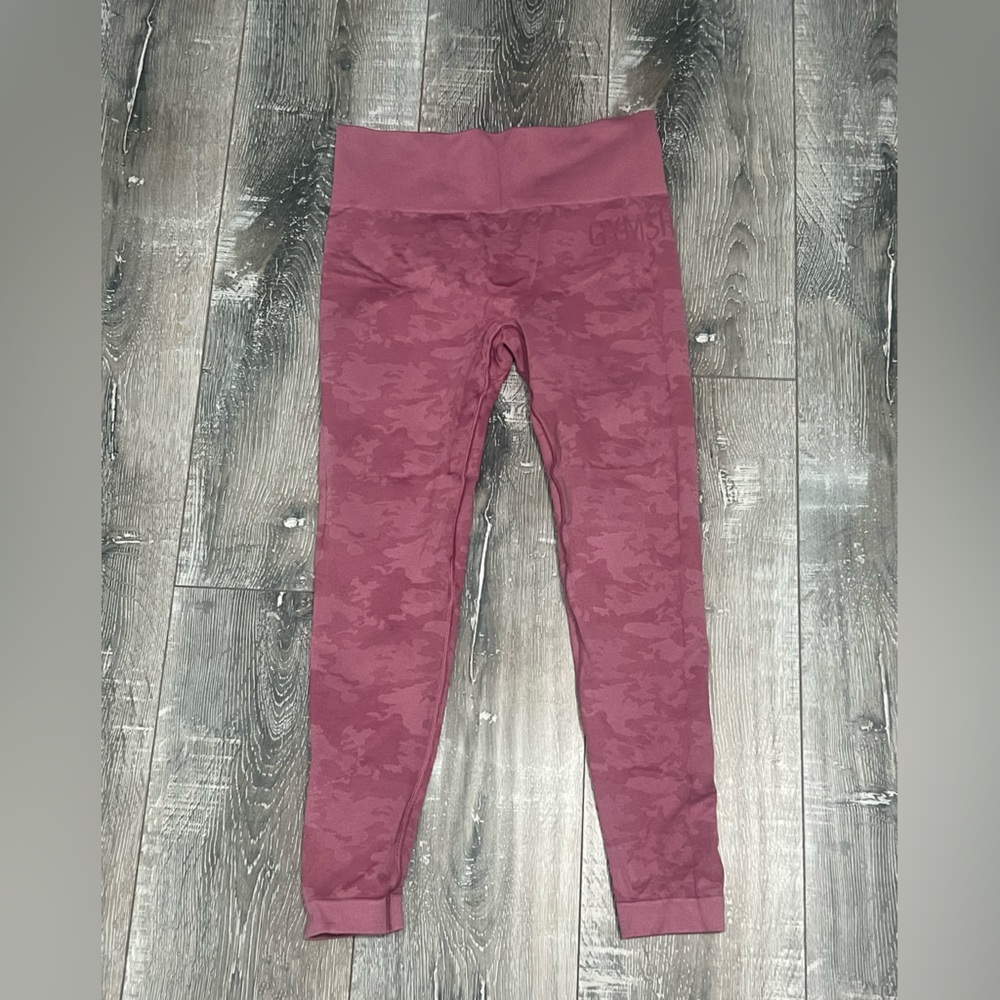 Gymshark Pink Camouflage Leggings